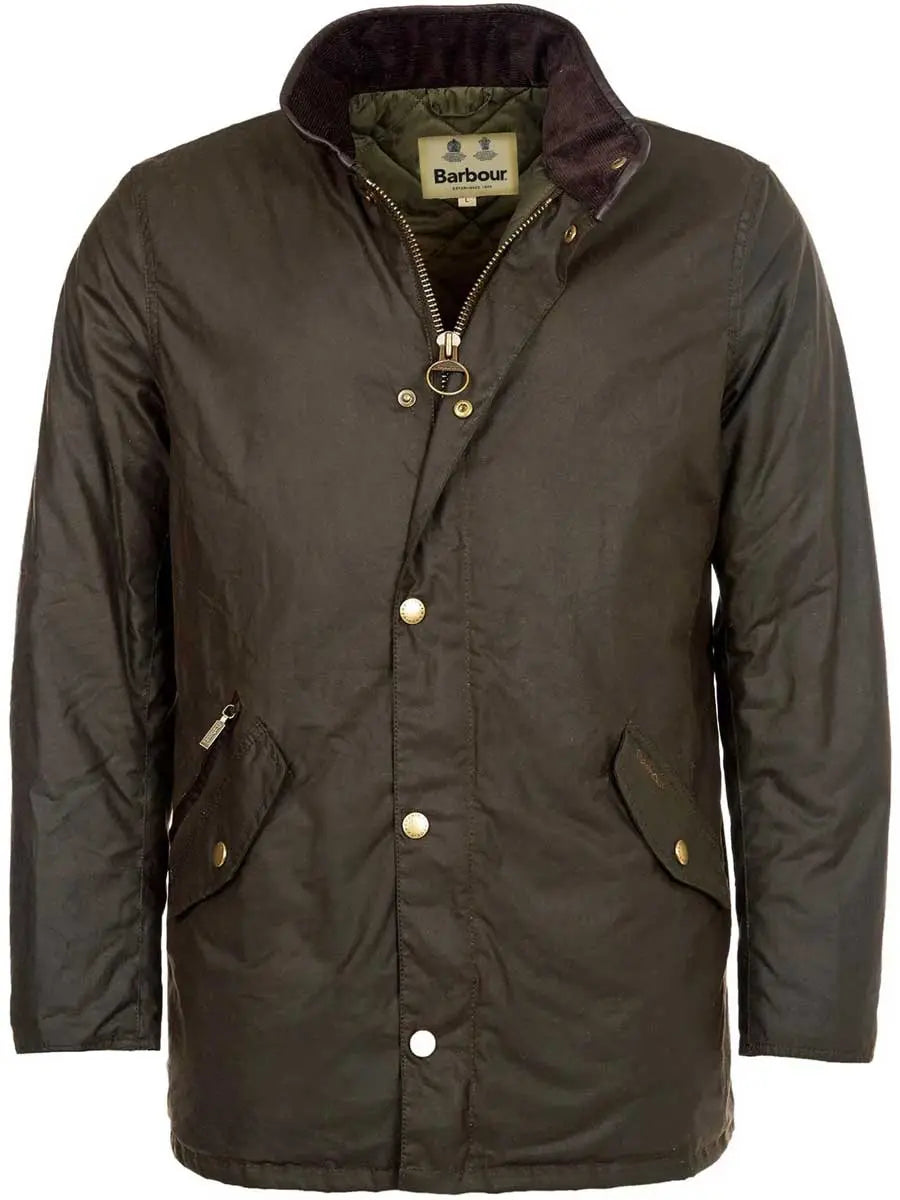 BARBOUR Prestbury Wax Jacket - Mens 6oz Sylkoil - Olive