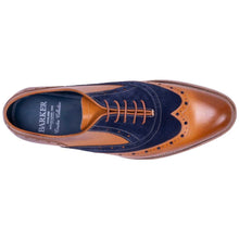 Load image into Gallery viewer, BARKER Abingdon Shoes - Mens - Cedar Calf/Navy Suede

