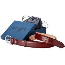 Load image into Gallery viewer, Barker Brogue Belt - Cherry Calf - Star Punch
