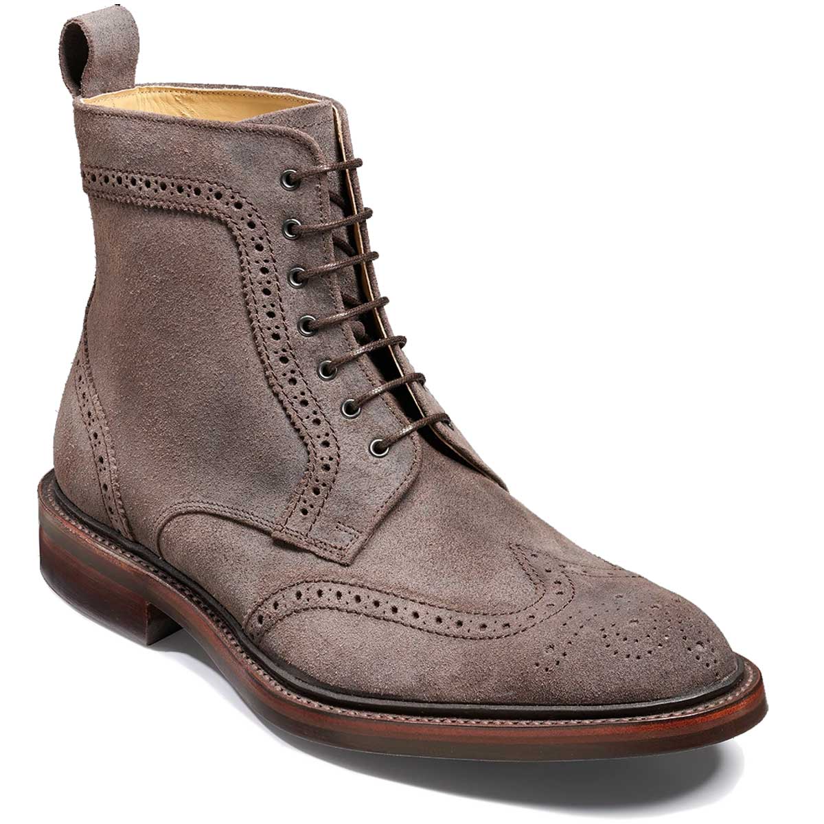 BARKER Calder Boots - Mens - Grey Suede