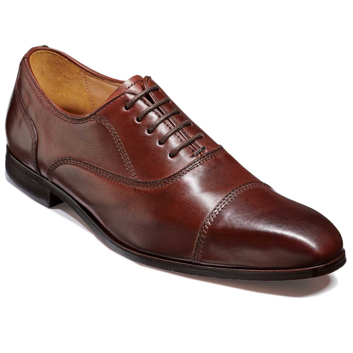 BARKER Corso Shoes - Mens Oxford - Dark Brown Calf