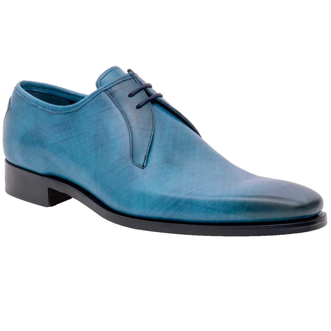 BARKER Derwent Shoes - Mens - Blue Calf Hatch Effect