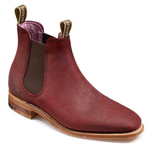 Load image into Gallery viewer, Barker Gina Ladies Chelsea Boots - Plum Waxy Suede
