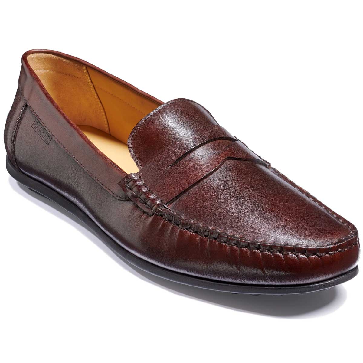 BARKER Jamie Driving Shoes - Mens - Chestnut Hand Painted
