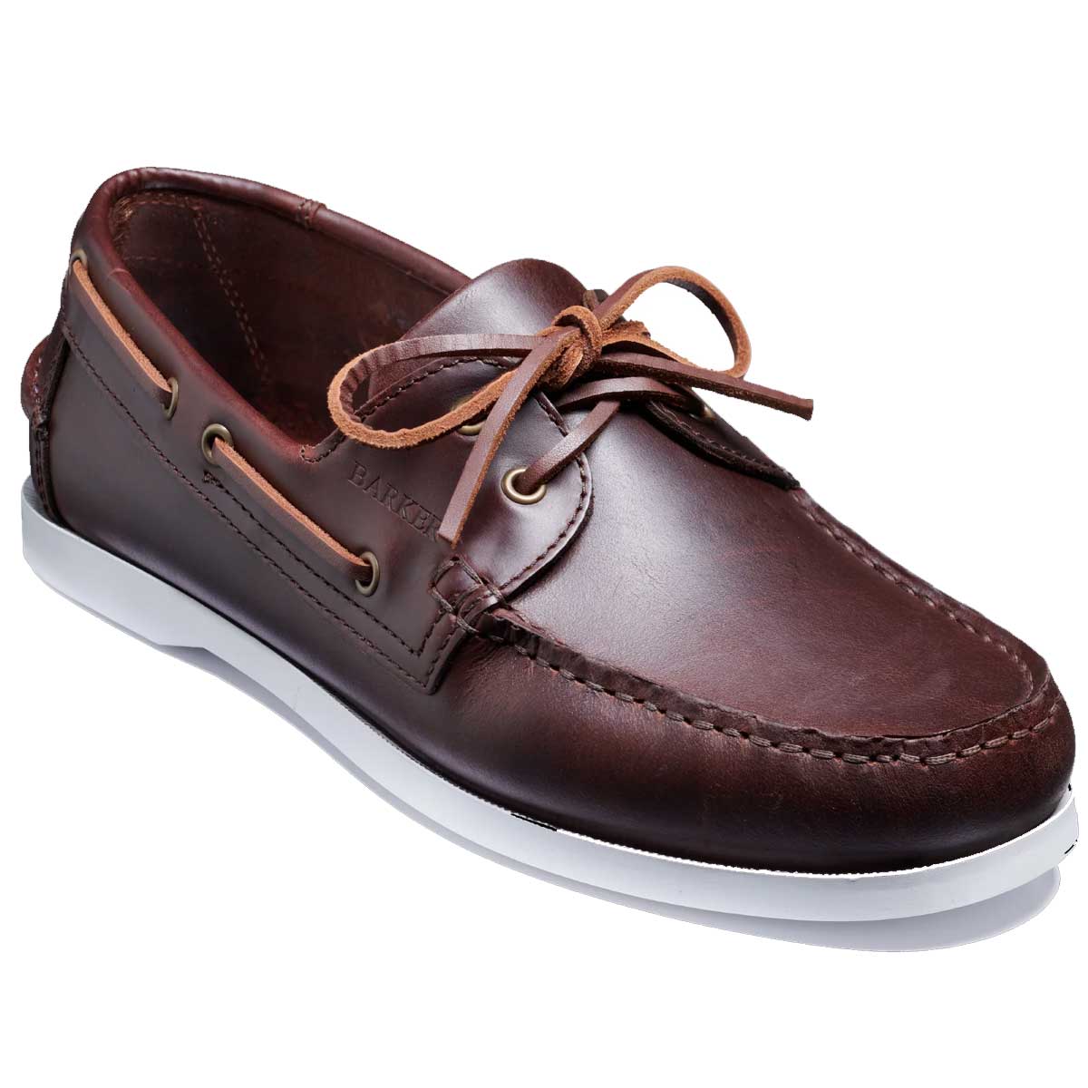 BARKER Keel Deck Shoes - Mens - Brown Pull Up