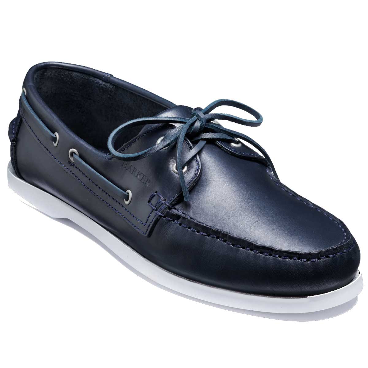 BARKER Keel Deck Shoes - Mens - Navy
