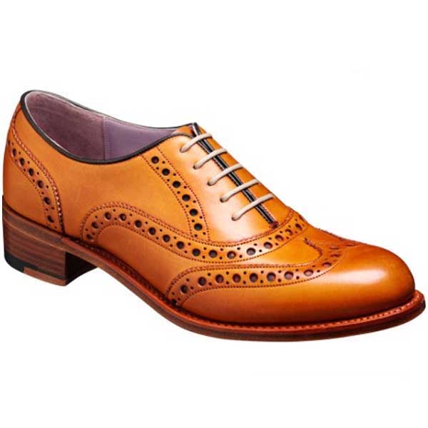 Barker Ladies Shoes – Sloane Brogue – Cedar Calf