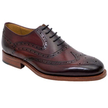 Load image into Gallery viewer, BARKER Liffey Shoes - Mens Brogue - Hand Brushed Burgundy
