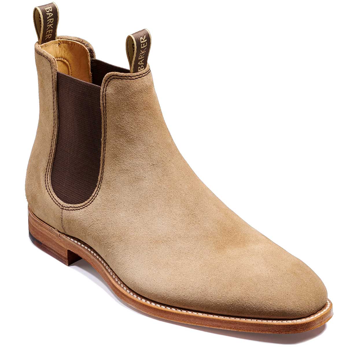 BARKER Mansfield Chelsea Boots – Mens – Taupe Suede