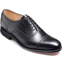 Load image into Gallery viewer, Barker Mirfield Shoes - Oxford Semi Brogue - Black Calf
