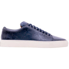 Load image into Gallery viewer, BARKER Paisley Sneakers - Mens - Navy Hand Painted
