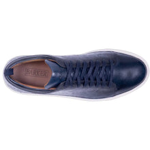 Load image into Gallery viewer, BARKER Paisley Sneakers - Mens - Navy Hand Painted
