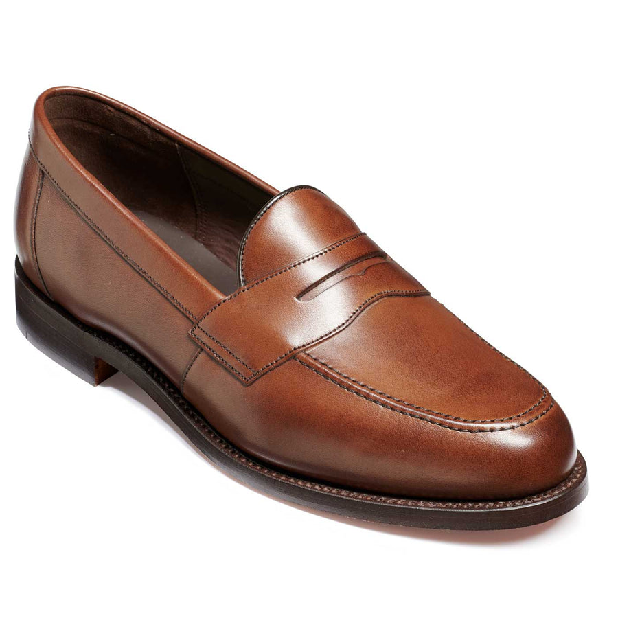 BARKER Portsmouth Shoes Mens Penny loafer Dark Walnut Calf