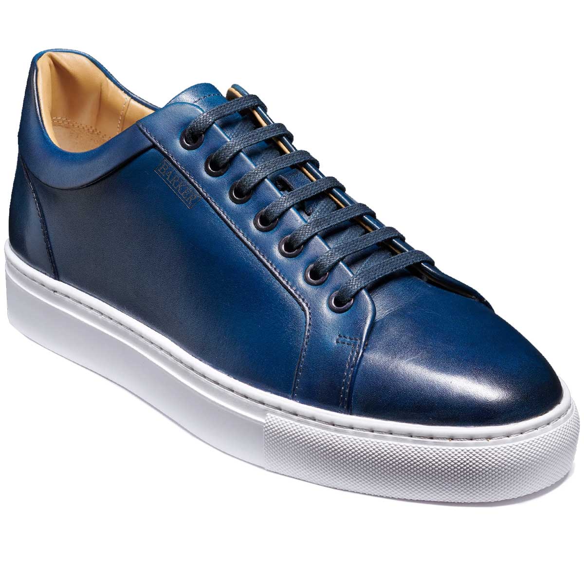 BARKER Sam Sneakers - Mens - Navy Hand Painted – A Farley