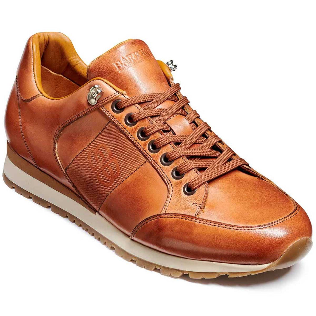 40% OFF BARKER Seb Shoes - Mens Sneakers - Antique Rosewood Calf - Size UK 8 Barker Shoes