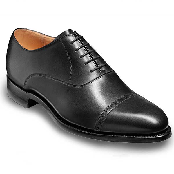 BARKER Burford Shoes - Mens Oxford Dainite Sole - Black Calf – A