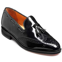 Load image into Gallery viewer, Barker Shoes - Clive Black Hi-Shine - Loafer Style Shoe With Tassel

