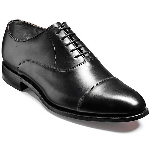 Barker Shoes - Duxford - Oxford Toe Cap - Black Calf