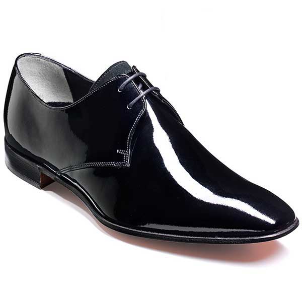 Barker Shoes - Goldington Black Patent - Formal Derby Style