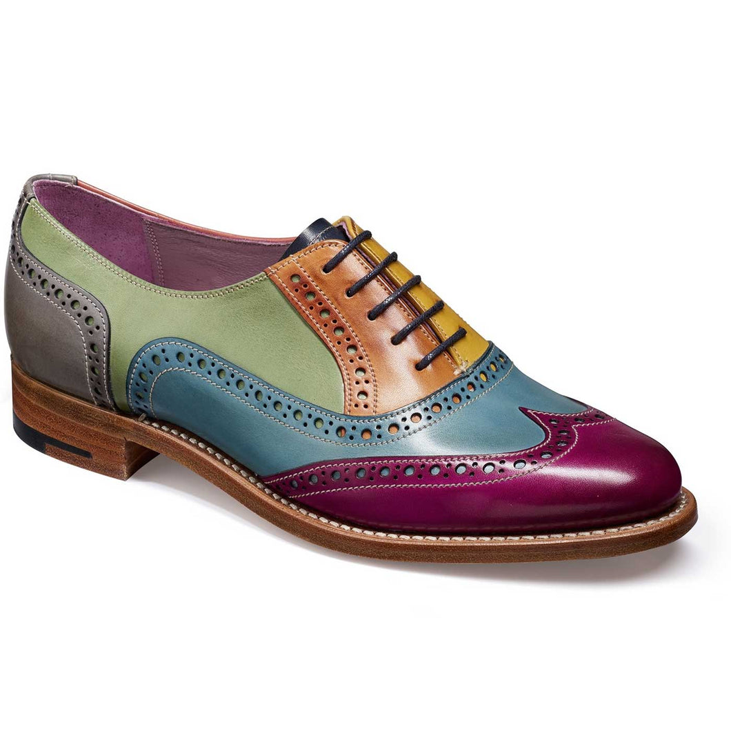 Barker Shoes - Ladies Fearne Brogues - Multi Coloured Hand-Painted