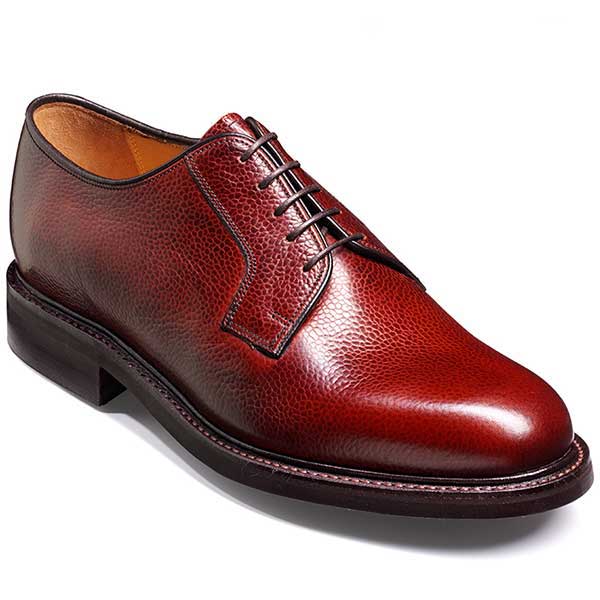Barker Shoes - Nairn Cherry Grain - Derby Style
