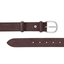 Load image into Gallery viewer, Barker Plain Belt - Brown Suede - One size
