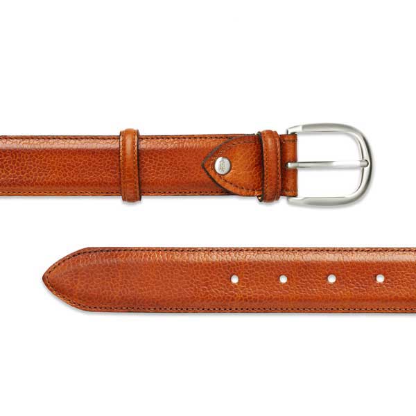 Barker Plain Belt - Cedar Grain Leather - One size