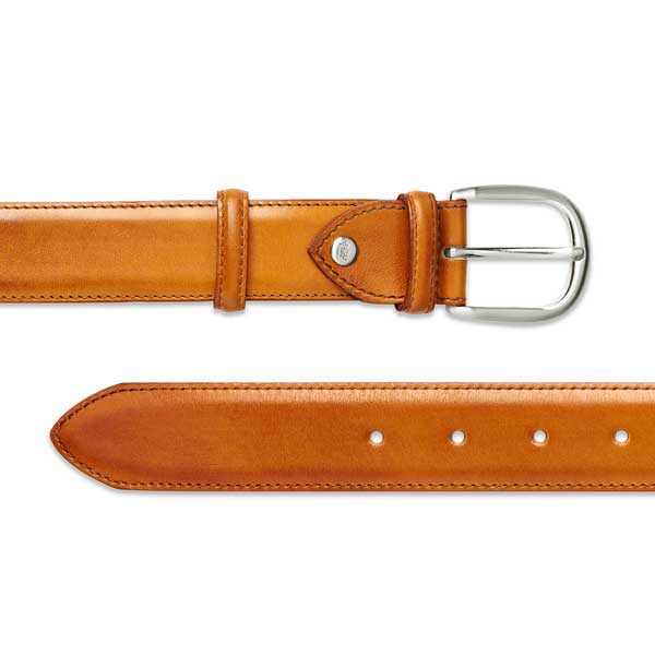 Barker Plain Belt - Cedar Calf Leather - One size
