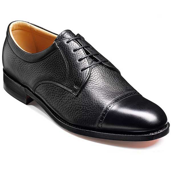 Barker Shoes - Staines Black Softie - Oxford Style - Extra Wide