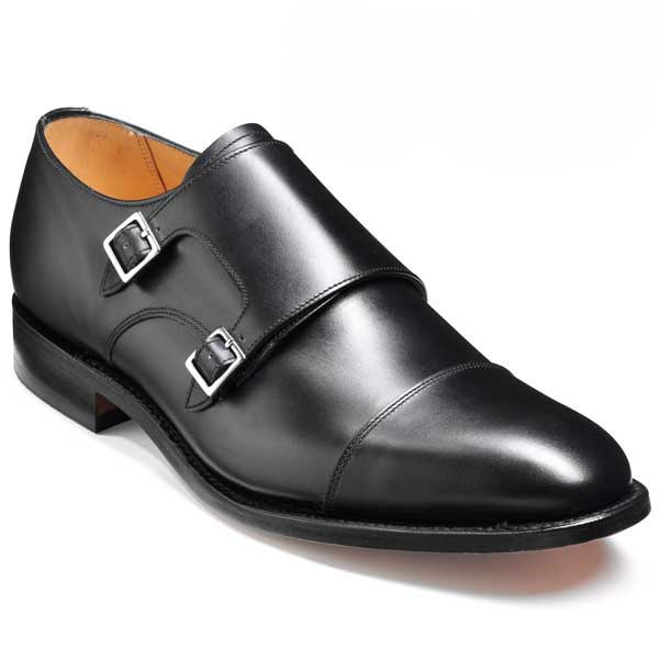 Barker Shoes - Tunstall - Double Monk Strap - Black Calf