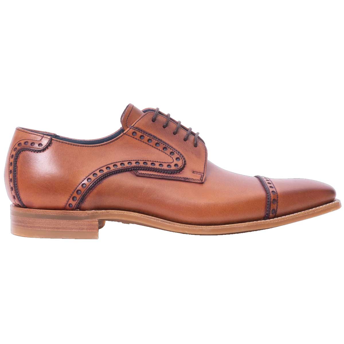 BARKER Stewart Shoes - Mens - Antique Rosewood/ Navy
