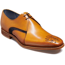 Load image into Gallery viewer, BARKER Sullivan Shoes - Mens - Cedar Hand Painted &amp; Navy Suede

