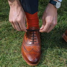 Load image into Gallery viewer, BARKER Turing Shoes - Mens Oxford Brogue Shoes - Antique Rosewood Calf
