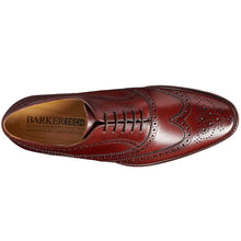 Load image into Gallery viewer, BARKER Turing Shoes - Mens Oxford Brogue Shoes - Cherry Calf
