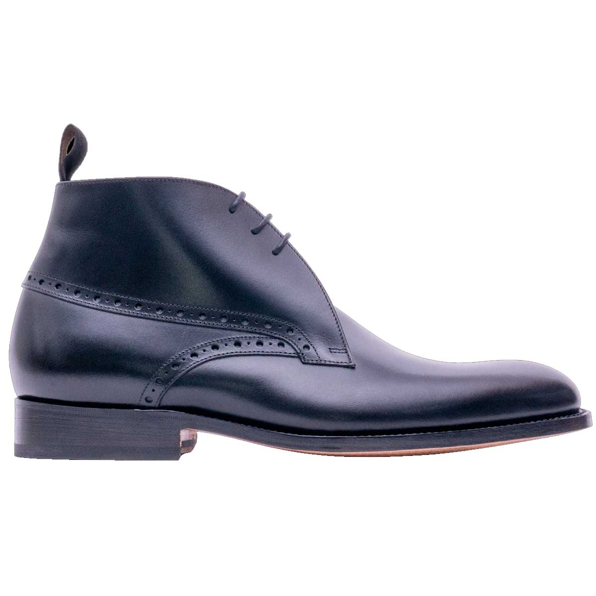 BARKER Tyne Boots - Mens Chukka - Black Calf