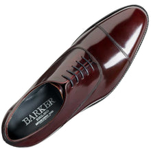 Load image into Gallery viewer, BARKER Winsford Shoes - Mens Oxford - Burgundy Hi-Shine
