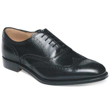 Load image into Gallery viewer, Cheaney - Broad II Brogue Shoes Leather Sole - Black Calf
