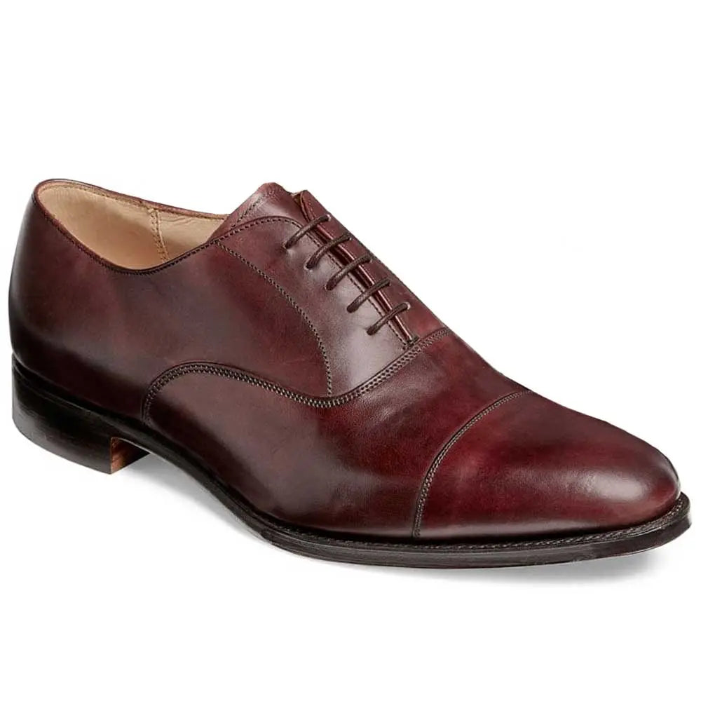 Cheaney - Lime Leather Sole Oxford Shoes - Burgundy Calf