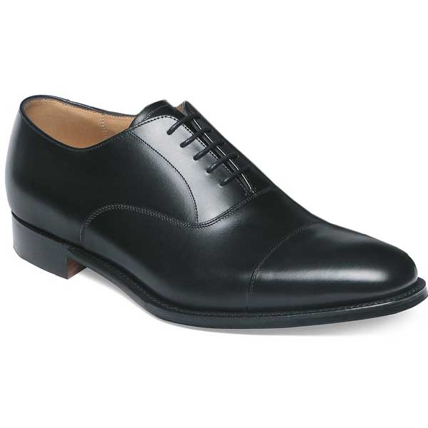 Cheaney - Lime Leather Sole Oxford Shoes - Black Calf