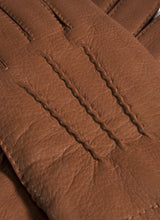 Load image into Gallery viewer, DENTS Canterbury Cashmere-Lined Deerskin Leather Gloves - Mens Handsewn Three Point - Havana
