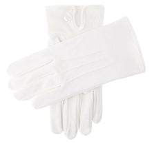 Load image into Gallery viewer, DENTS Curzon Cotton Dress Gloves - Mens Three-Point - White
