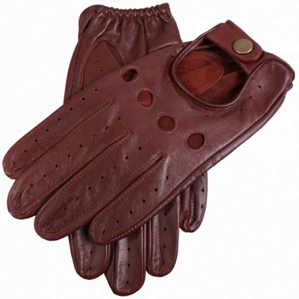 Dents Delta Men's Leather Driving Gloves - English Tan