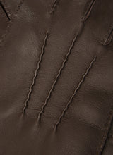 Load image into Gallery viewer, DENTS Shaftesbury Touchscreen Cashmere-Lined Leather Gloves - Mens Handsewn Three-Point - Brown
