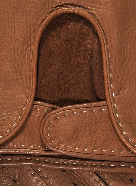DENTS Winchester Deerskin Driving Gloves - Mens Unlined - Havana Dents