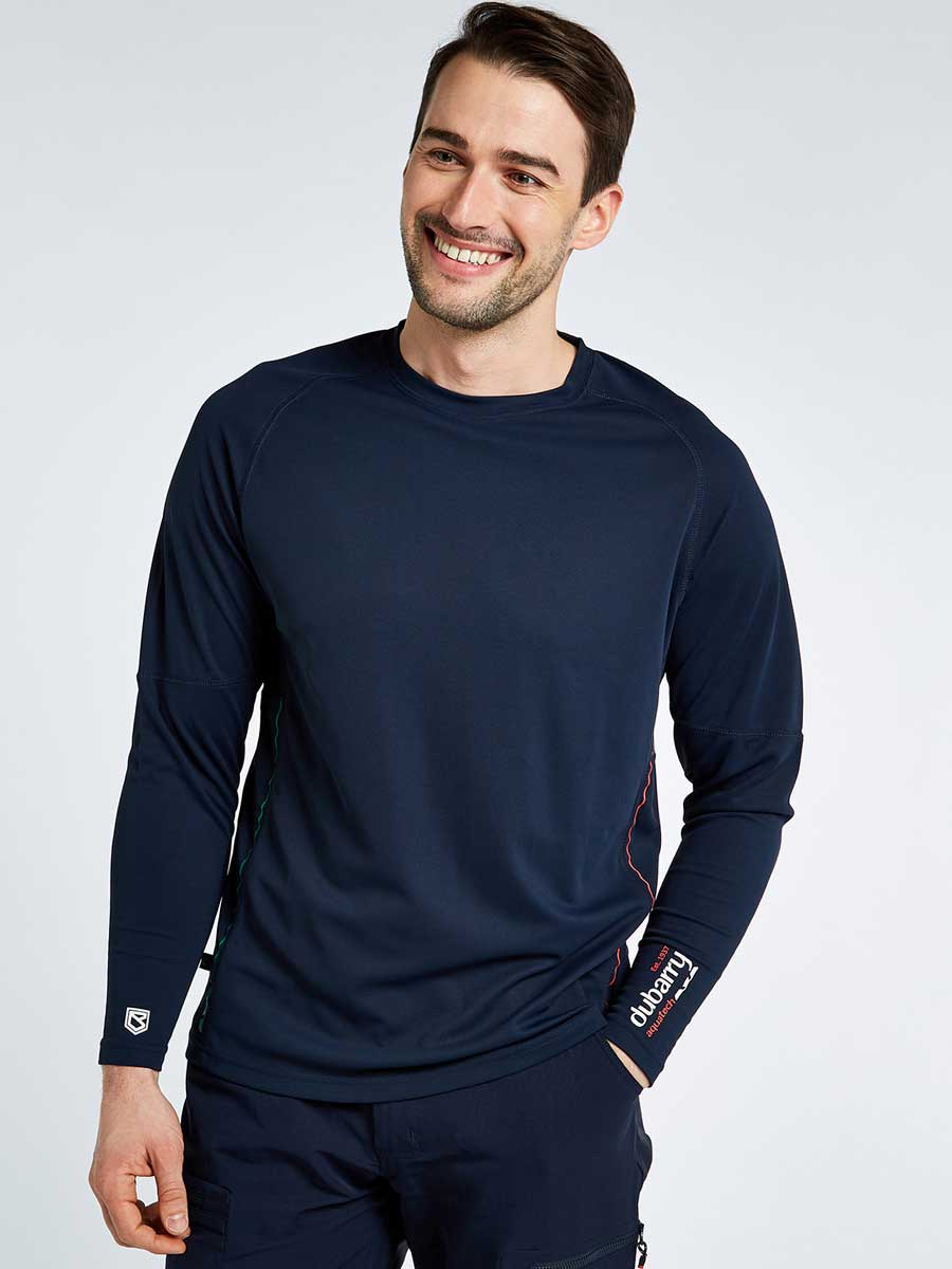 DUBARRY Ancona Unisex Long-Sleeved Technical T-Shirt - Navy