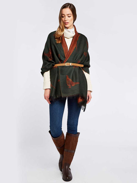 DUBARRY Birchdale Ladies Wool Stole - Ivy