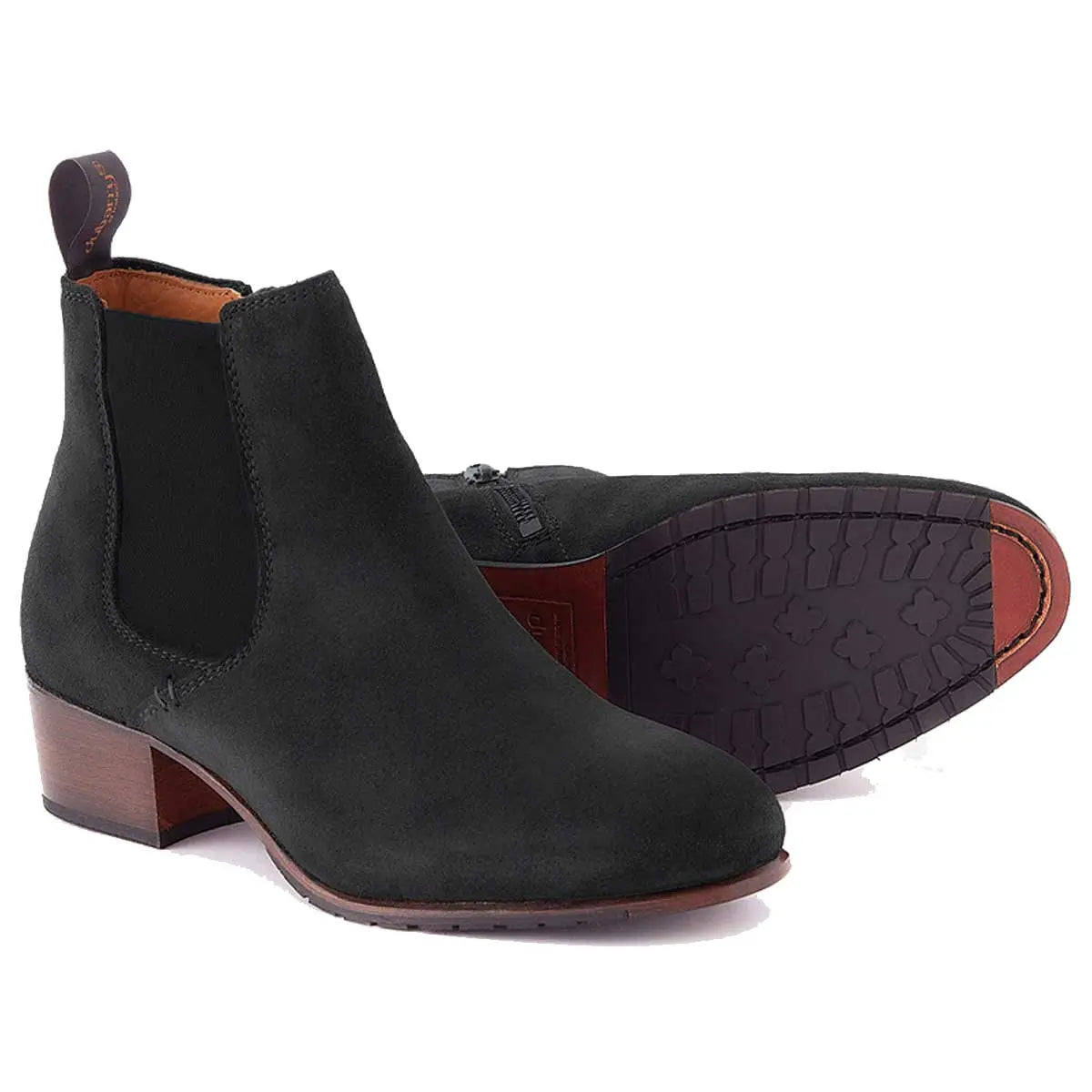 DUBARRY Bray Chelsea Boots Ladies Black Suede A Farley