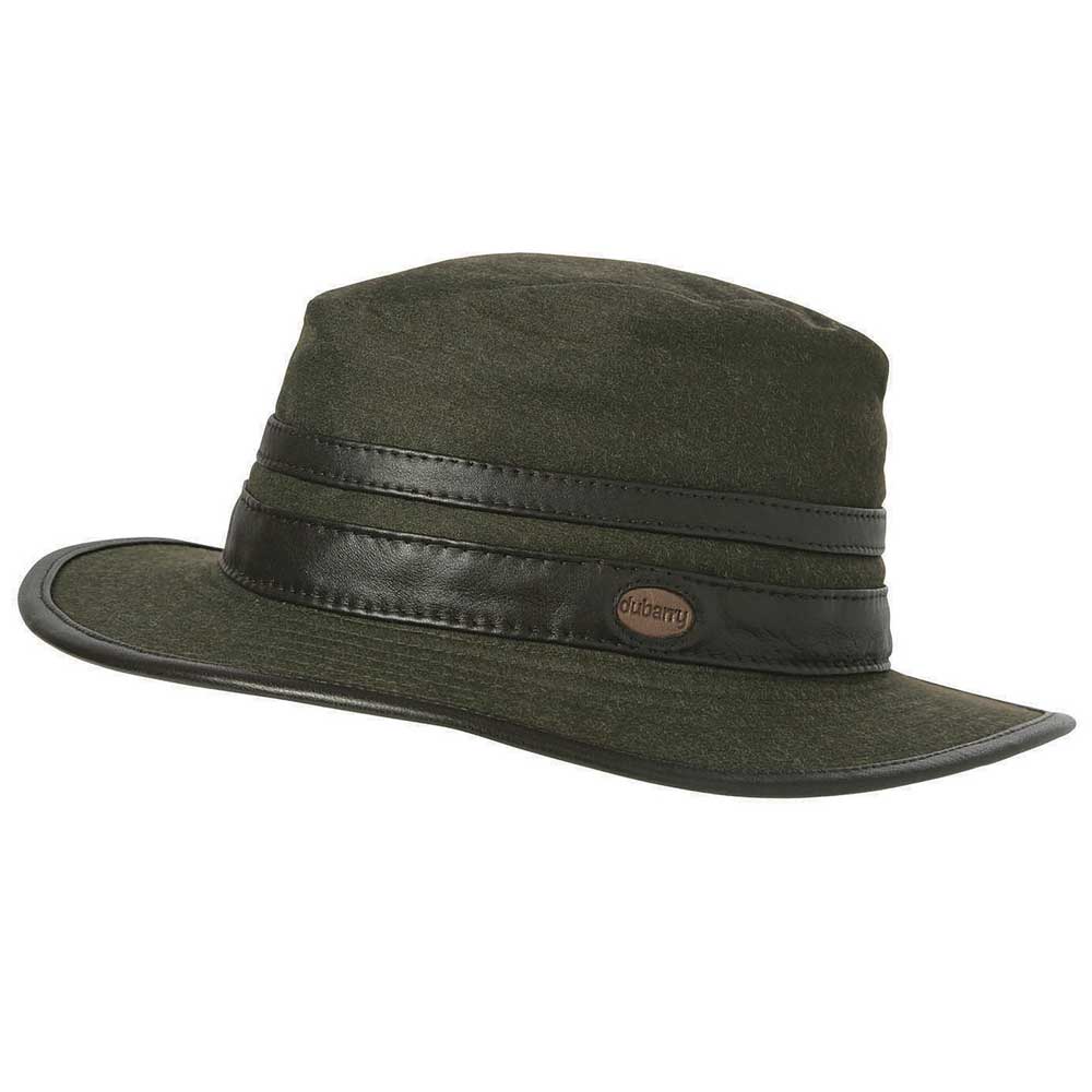 DUBARRY Butler Fedora Style Waterproof Hat - Dark Olive