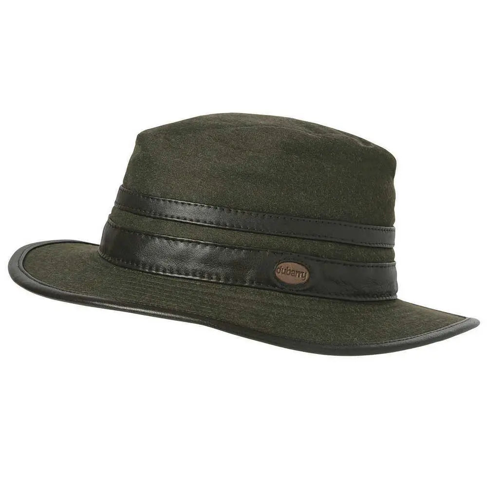 DUBARRY Butler Fedora Style Waterproof Hat Dark Olive