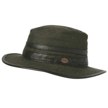 Load image into Gallery viewer, DUBARRY Butler Fedora Style Waterproof Hat - Dark Olive
